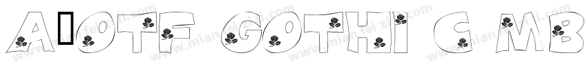 A-OTF Gothic MB101 Pro U字体转换
